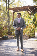 Load image into Gallery viewer, ULTRA SLIM MEDIUM GREY PERFORMANCE WEDDING SUIT