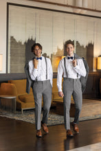 Load image into Gallery viewer, ULTRA SLIM MEDIUM GREY PERFORMANCE WEDDING SUIT